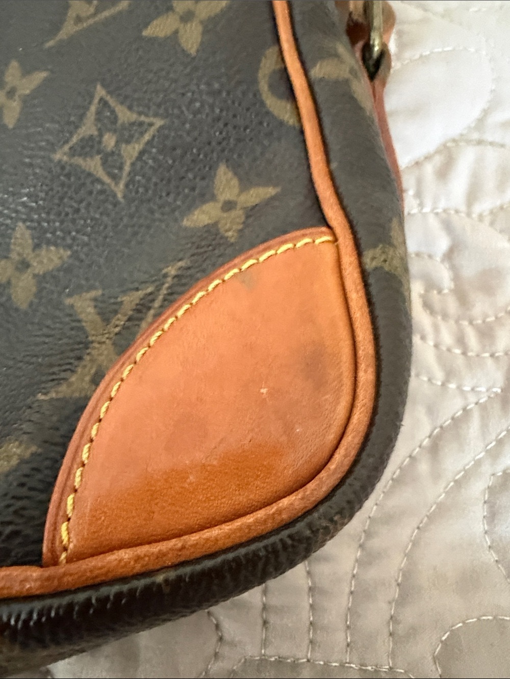 Vintage Louis Vuitton Monogram Crossbody in Brown and Tan - Picture 8 of 17
